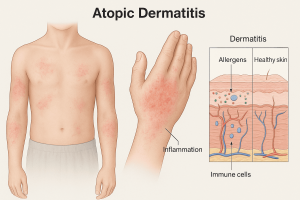 photo shows eczema